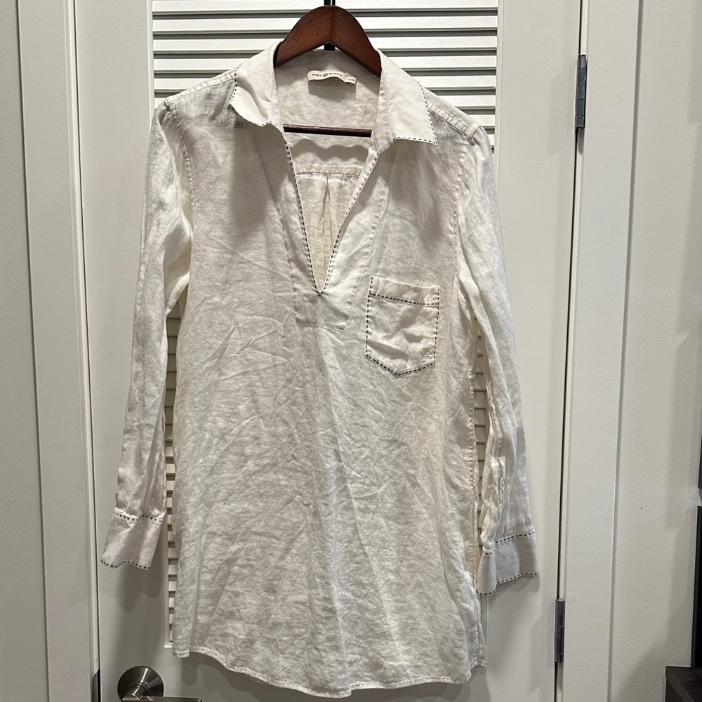 Tory Burch Cream Beach Cover Up